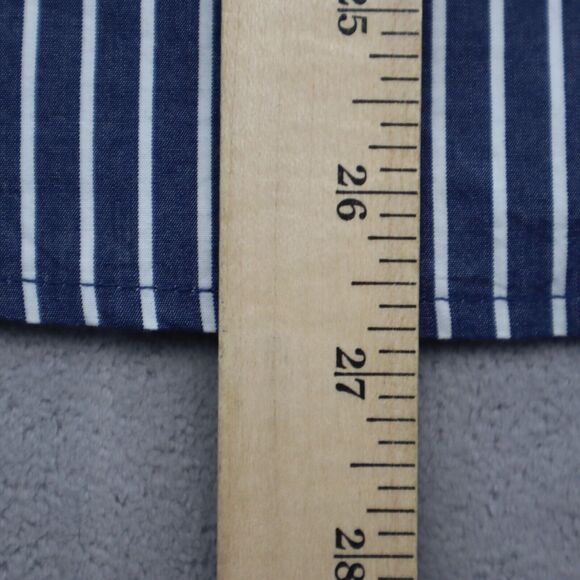 Hollister Shirt Mens Large Blue Striped Button Up Long Sleeve Casual Preppy - Picture 4 of 16